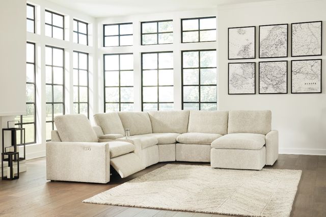 Signature Design by Ashley® Hartsdale 6-Piece Linen Power Reclining Right-Arm Facing Sectional and Chaise-1