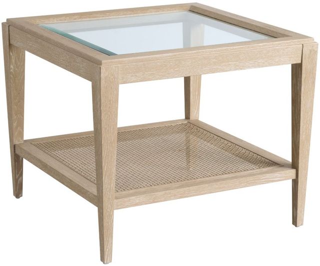Lexington Home Sunday Morning Salt Marsh Sandstone Square End Table-0