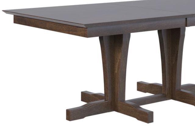 Country View Woodworking Customizable Delta 42" Brown Maple Dining Table with 2-Leaves-1