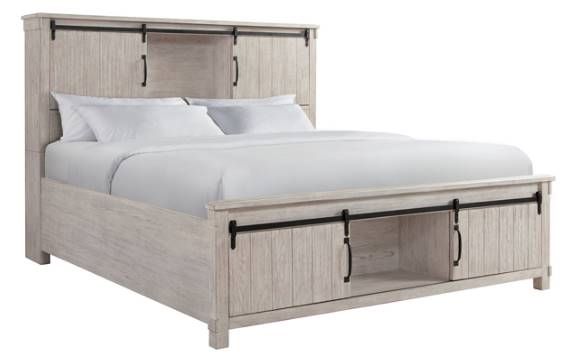 American Wholesale Furniture 3-Piece Antique White Queen Bedroom Set-1