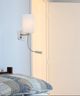 Cal® Lighting & Accessories Lakewood Brushed Steel/White Wall Lamp-3