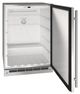 U-Line® Stainless Steel 24" Outdoor Reversible Hinge Refrigerator-1
