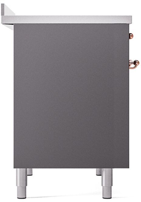 Ilve® Nostalgie II Series 40" Graphite Matte Pro Style Induction Range-3
