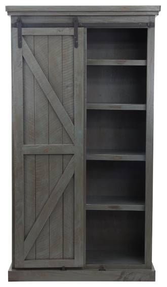 American Heartland Manufacturing Rustic Provincial Gray Armoire-1