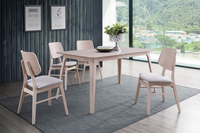 New Classic® Home Furnishings Oscar 5-Piece White Ash Dining Set-1