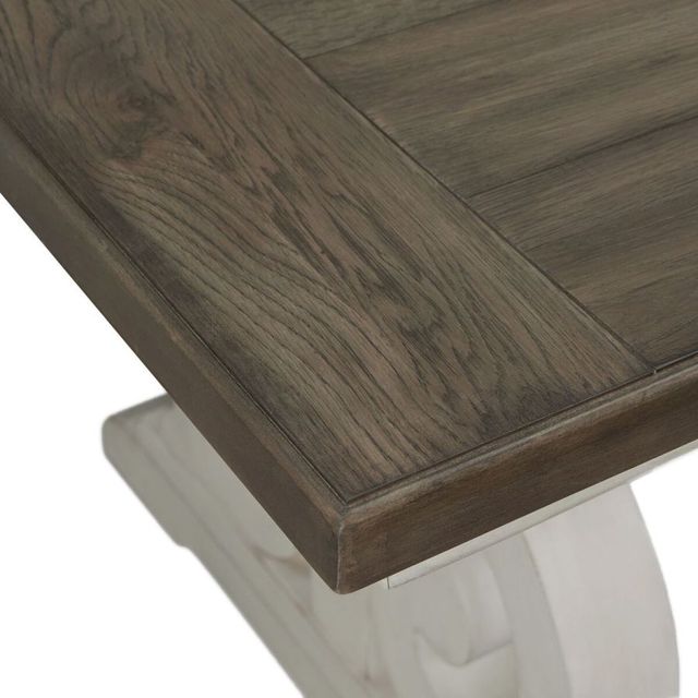 Intercon Drake French Oak Counter Table with Rustic Gray Base-3