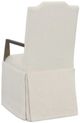 Fairfield® Customizable Dining Entree Empire Button Back Skirted Arm Chair-3