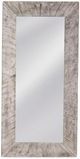 Bassett Mirror Jameston Distressed White Floor Mirror-0