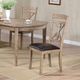 Winners Only® Grandview Dark Brown/Oatmeal Dining Side Chair-2