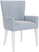 Riverside Furniture Rosalie 2-Piece Blue/White Caps Upholstered Dining Arm Chair Set-2