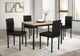 Coaster® Garza 5-Piece Black/Greige Oak Rectangular Dining Table Set-1