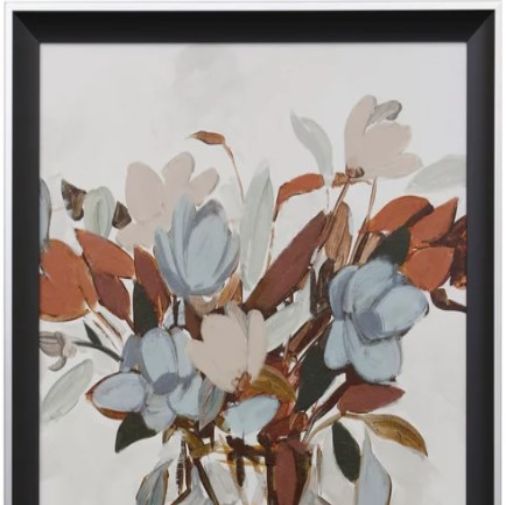 Stylecraft Warm Florals Textured Framed Print-1
