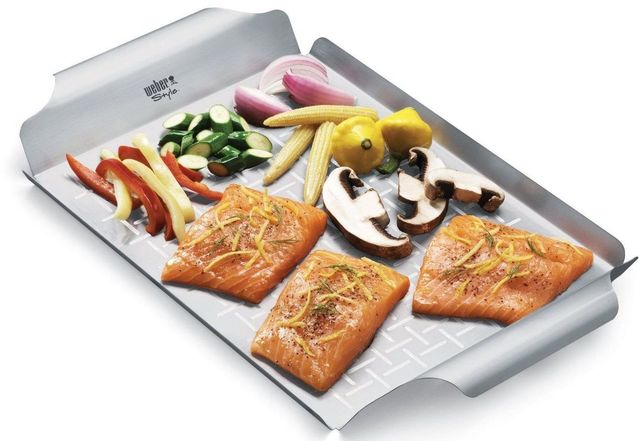 Weber® Stainless Steel Deluxe Grilling Pan-1