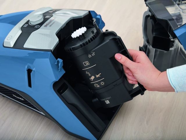 Miele Blizzard CX1 TurboTeam Tech Blue Bagless Canister Vacuum - BLIZZARD CX1 TURBO TEAM-3