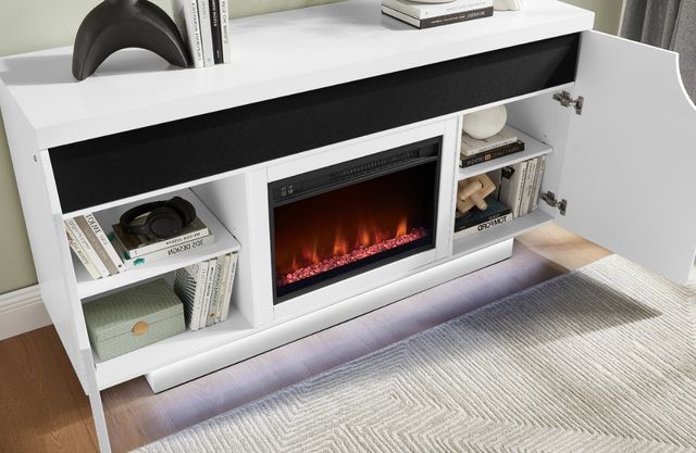 Global Furniture USA Aileen White 66" Entertainment Unit-4