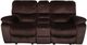 Porter International Designs Ramsey Chocolate Console Manual Gilder Reclining Loveseat-1