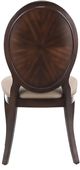 Mazin Furniture Delavan Cherry Brown/Neutral Side Chair with Oval Back-4