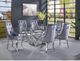 ACME Furniture Dekel Glass Top Dining Table with Stainless Steel Base-4