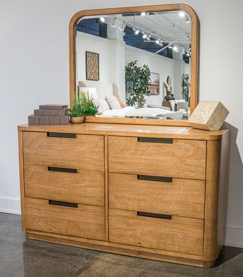 Signature Design by Ashley® Cladian Light Brown Dresser and Mirror-1
