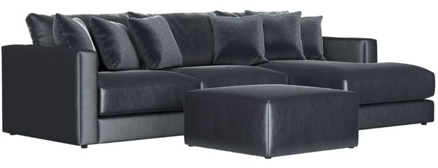 Jackson Furniture Remington 4-Piece Slate Right Arm Facing Chaise Sectional with Ottoman-0