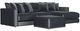 Jackson Furniture Remington 4-Piece Slate Right Arm Facing Chaise Sectional with Ottoman-0