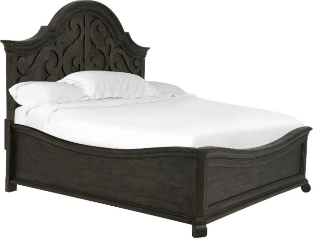 Magnussen Home® Bellamy Peppercorn King Shaped Panel Bed-0