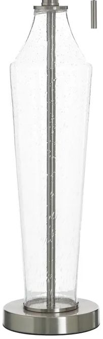 Stylecraft Brushed Steel/Glass Table Lamp-3