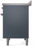 Ilve® Nostalgie II Series 40" Blue Grey Pro Style Induction Range-4