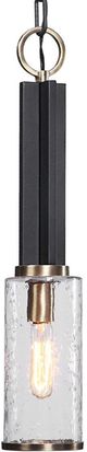 Uttermost® Jarsdel Black 1-Light Mini Pendant-0