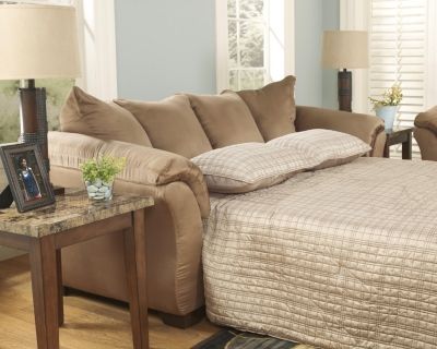Signature Design by Ashley® Darcy Mocha Full Sofa Sleeper-1