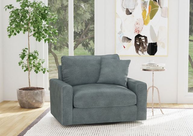 Style Line United Blue Swivel Chair-1