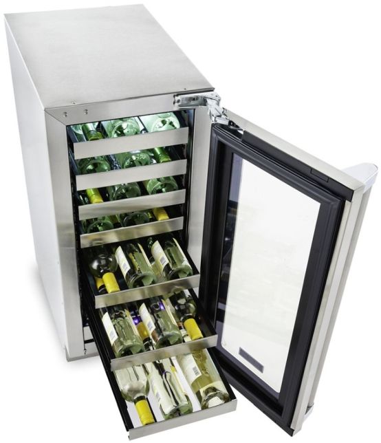 Viking® 15" Stainless Steel Wine Cooler-2
