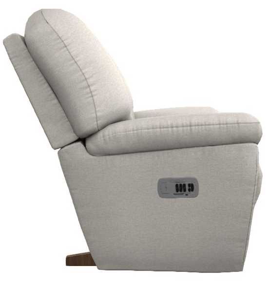 La-Z-Boy® Maverick Oyster Power Rocking Recliner with Headrest and Lumbar-3
