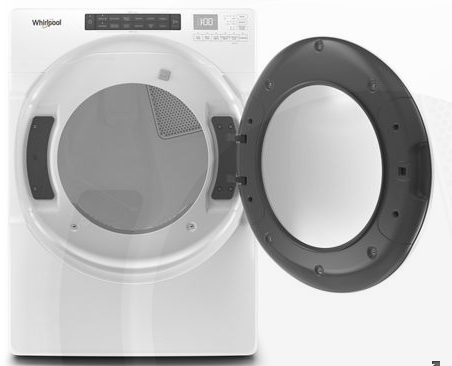 Whirlpool® 7.4 Cu. Ft. White Front Load Electric Dryer-1