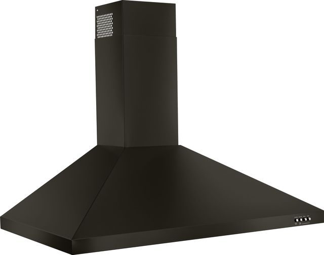 Whirlpool® 36" Black Stainless Wall Mount Range Hood-1