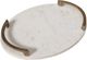 Renwil® Bianca Antique Brass/White Tray-3