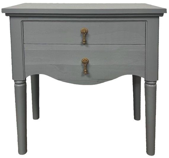 Million Dollar Rustic Gray Side Table-0