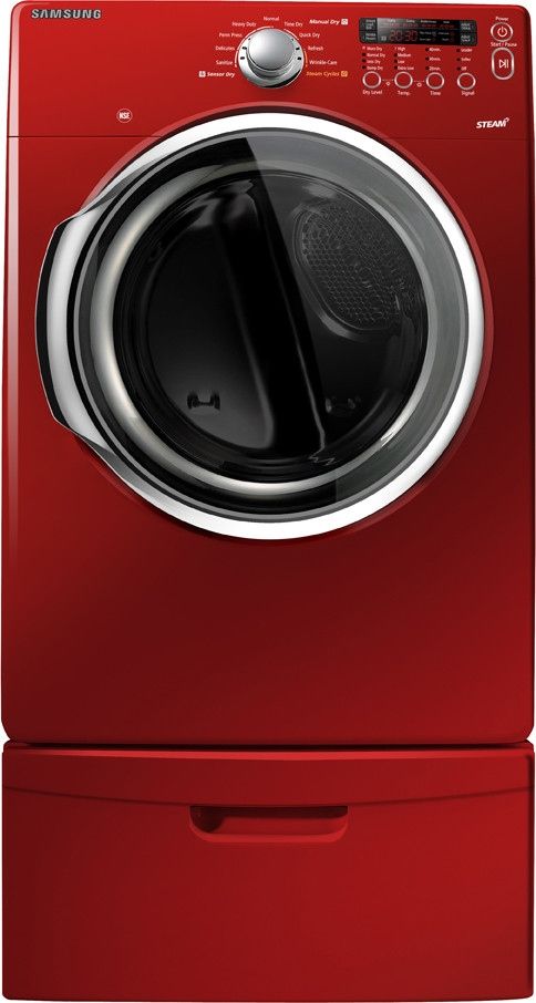Samsung 7.3 Cu. Ft. Tango Red Front Load Gas Dryer-1