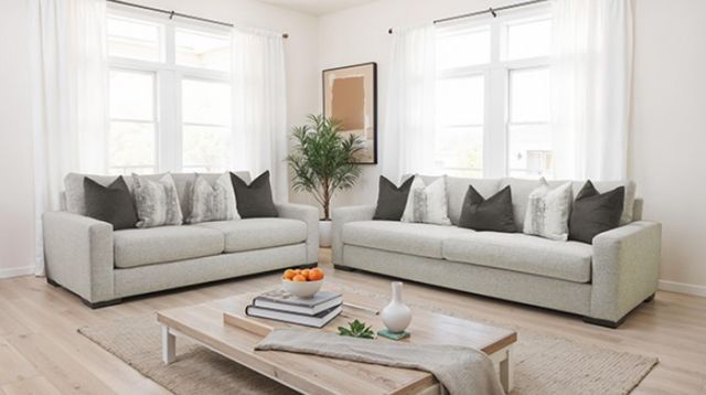 Furniture of America® Romsey Light Gray Loveseat-1