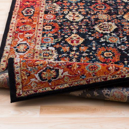 Surya Serapi Black/Dark Red 5'x7' Area Rug-3