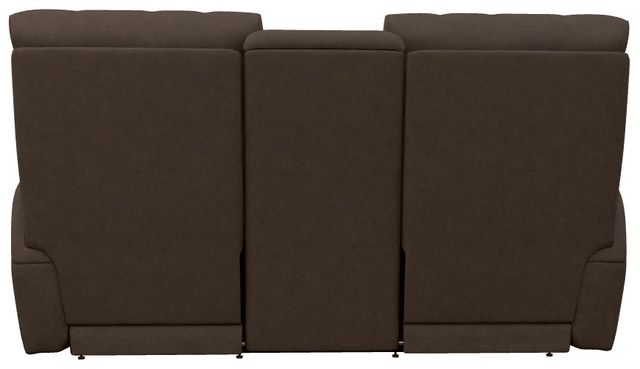 La-Z-Boy® Cassian Mocha Power Reclining Loveseat with Console and Headrest-4