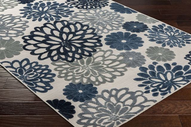 Surya Cabo Blue/Ivory 5'x7' Area Rug-2