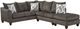 Affordable Furniture 4100 3-Piece Wow Dusk L-Shaped Sectional-0