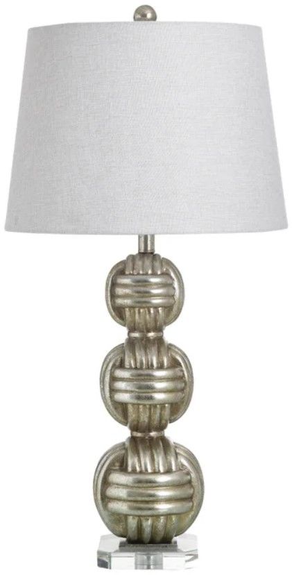 Stylecraft Marmaris Silver Table Lamp-0