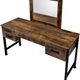 ACME Furniture Juvanth Black/Rustic Oak Vanity Desk and Mirror-4