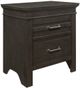 Mazin Furniture Blaire Farm Charcoal Gray Nightstand-1