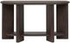 Magnussen Home® Upton Coffee Bean Brown Shaped Sofa Table-1