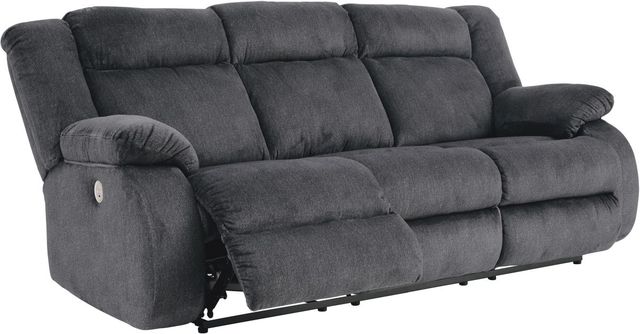 Signature Design by Ashley® Burkner Marine Power Reclining Sofa-3