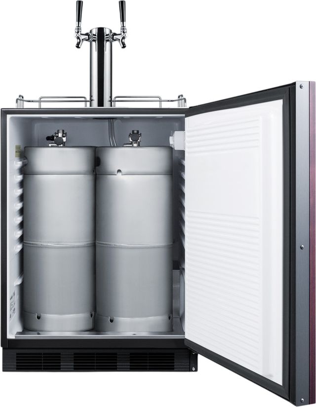 Summit® 24" 5.5 Cu.Ft. Panel Ready Built-In Beer and Wine Kegerator-2