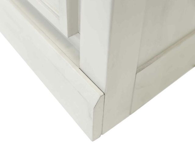 Martin Furniture Toulouse 3-Piece Rustic White Fireplace Bookcase-4